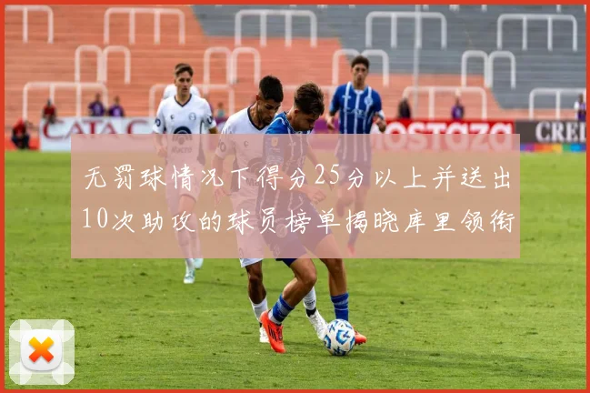 无罚球情况下得分25分以上并送出10次助攻的球员榜单揭晓库里领衔保罗紧随其后